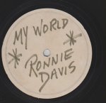 Dub Plate 12" MY WORLD - Ronnie Davis
