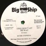 LOVE WON'T LET ME WAIT - Richie Stephens