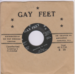 SENSATION OF LOVE - Joe Higgs