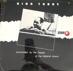 KING TUBBY SURROUNDED BY THE DREADS AT THE NATIONAL ARENA