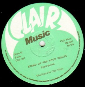 STAND UP FOR YOUR RIGHTS / AH YO - Cecil Smith