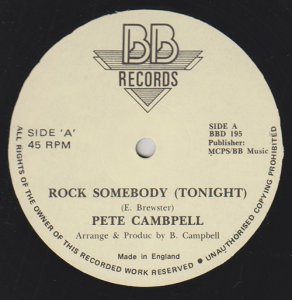 ROCK SOMEBODY (Tonight) - Pete Campbell